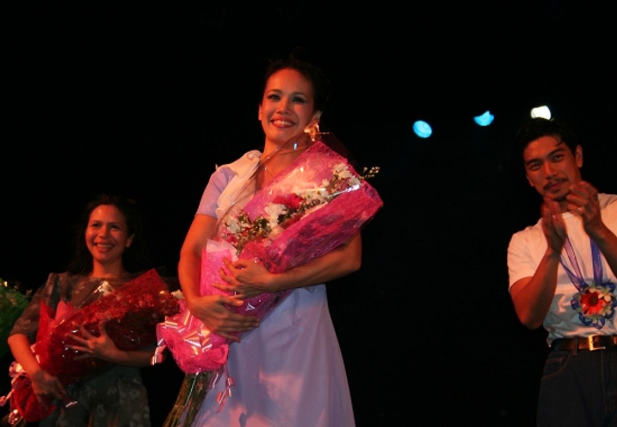 Mailes Kanapi, Ana Abad Santos and Reuben Uy at 